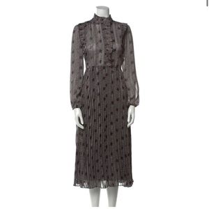 Ba&sh Paris Pleated Midi Dress